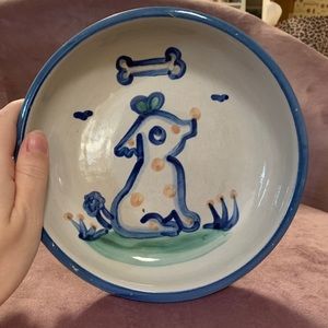 Vintage rare MA Hadley dog dish
